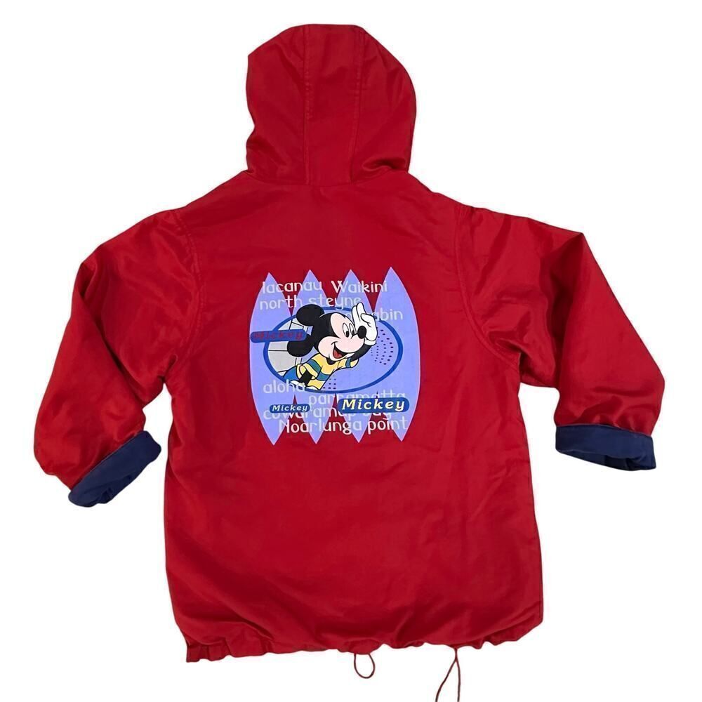 VINTAGE Y2K Mickey Mouse Disney Hawaiian Cruise Reversible Jacket Unisex Medium